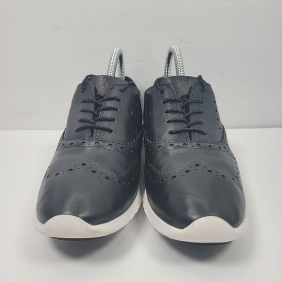Cole Haan Zerogrand Women's Black Leather Wingtip Oxford Shoes W18202 US Size 8B - Picture 3 of 9